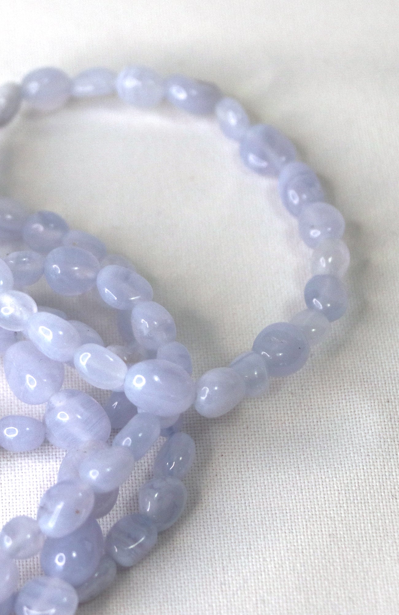 Blue Lace Agate5-8mm Nugget Bead Bracelet 306